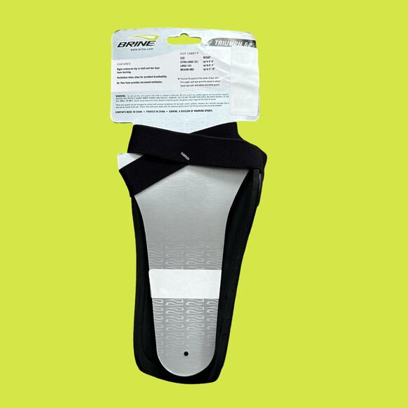 Brine Triumph G2 Shin Guard Soccer Size XL NWT Black Adult - Picture 3 of 4